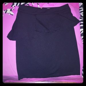 🚫 SOLD 🚫 Peplum Black Pencil Skirt!