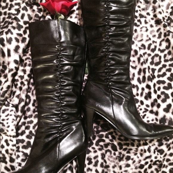 Worthington Shoes - 🌺💄SOLD💄🌺Black Leather Boots Size 6 1/2