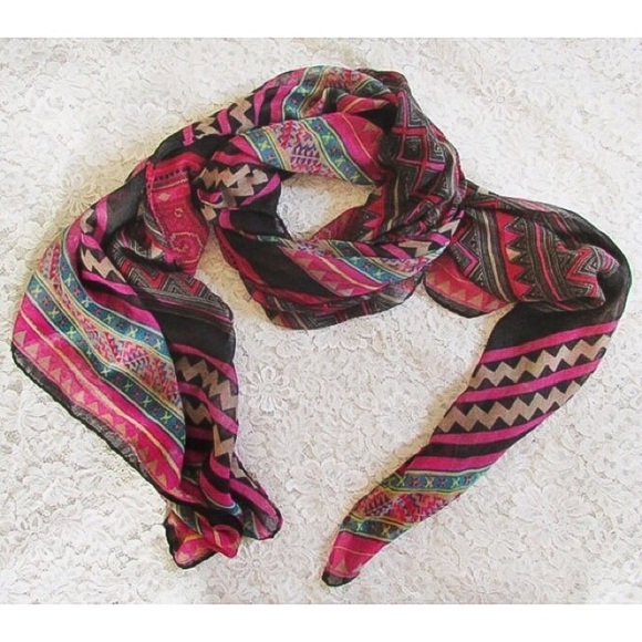 Long Hmong Aztec Scarf