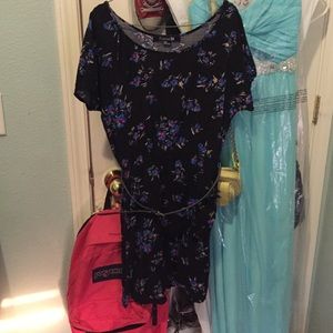 Black sundress with belt