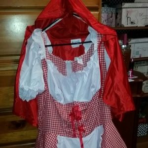 Plus size little red riding hood costume