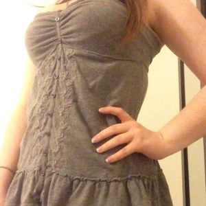 Grey babydoll tube top