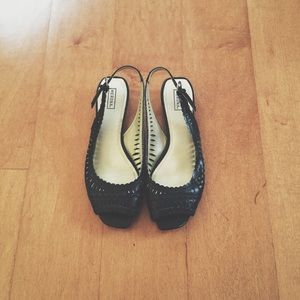 Sling Back Lace Cutout Sandals