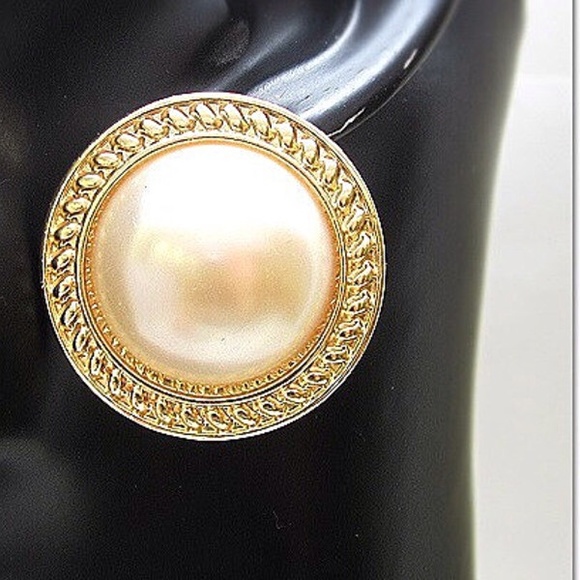 SOLD-Large Pearl Earrings