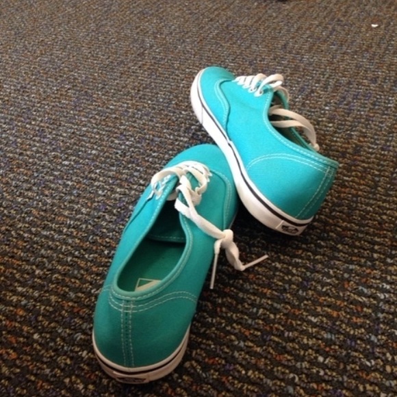 Turquoise vans! - Picture 2 of 2
