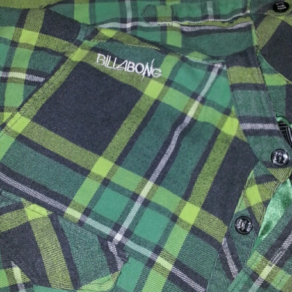 SOLD. Green Plaid Button Down