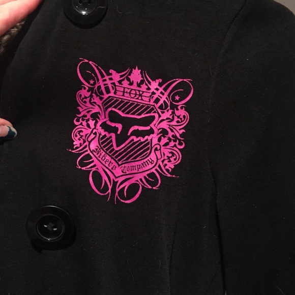 Fox button sweatshirt