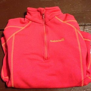 Orange 1/4 zip