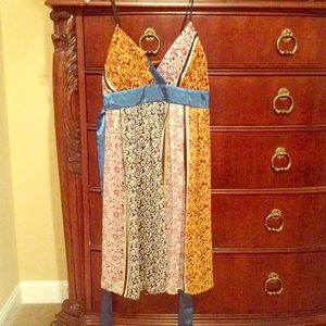 Boho floral print dress