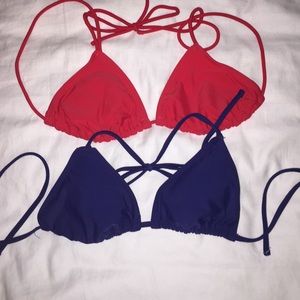 red and blue bikini tops!! BUNDLE