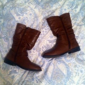 Brown Mid-Calf Boots