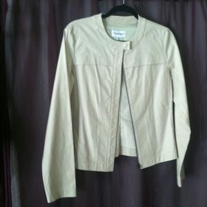 Calvin Klein off white cotton jacket s8 ALMOST NEW