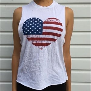 American flag Brandy tank top