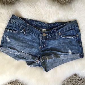 FAV Abercrombie & Fitch Distressed Denim Shorts
