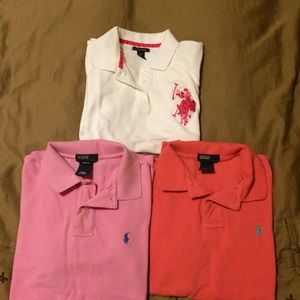 Three Polo shirts
