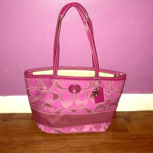 Coach pink purse