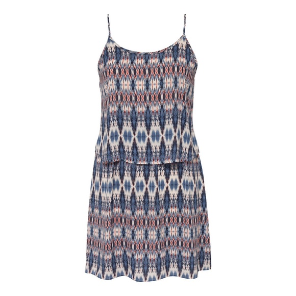 Boho Blue Aztec Dress