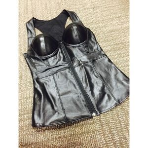 Leather corset
