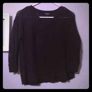 3/4 sleeve fishnet top