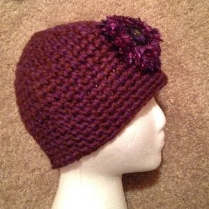 Knit Hat w/ flower