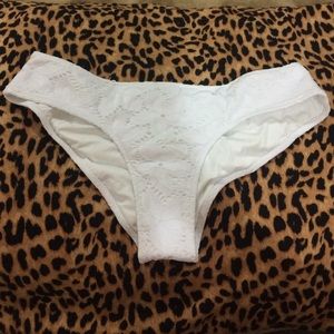 VS White Floral Lace Cheeky Bikini
