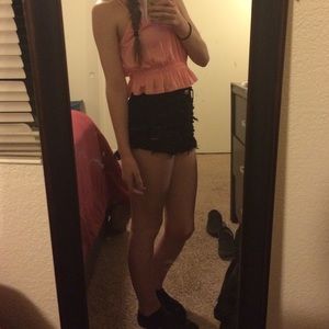 Pink baby doll crop!