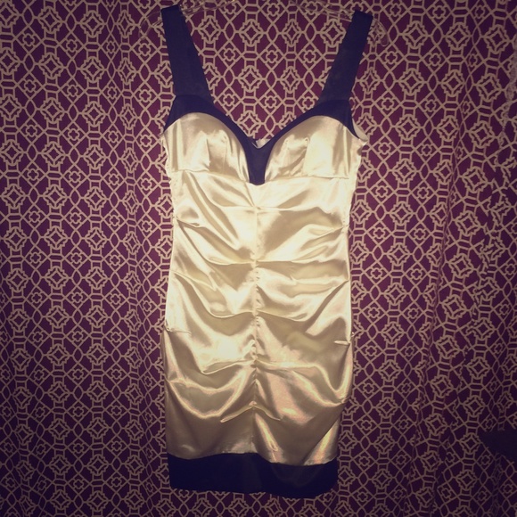 Gorgeous off white and black dress