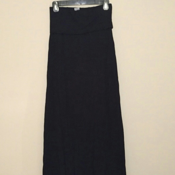 Black maxi skirt