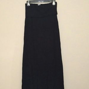 Black maxi skirt