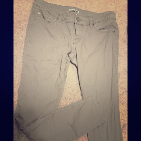 Express khaki jeggings