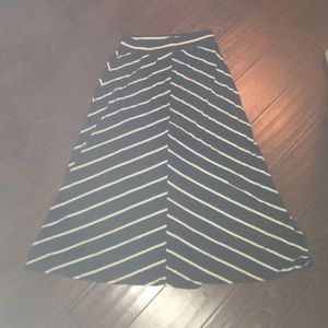 chevron maxi skirt