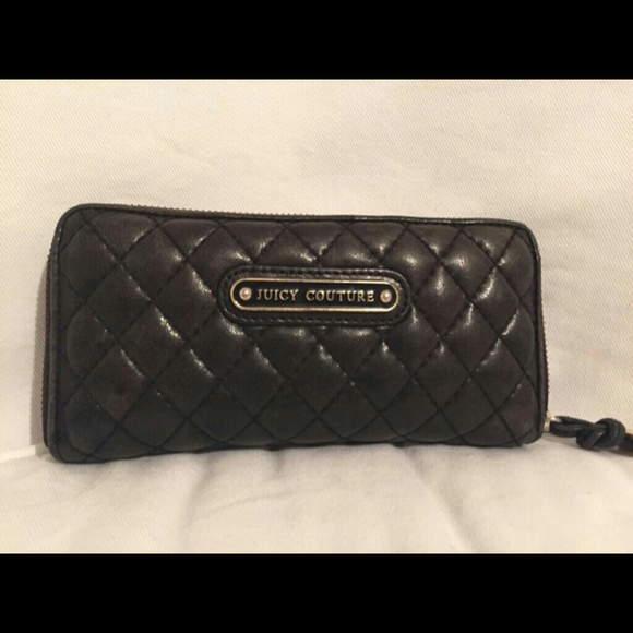 Great condition black leather Juicy wallet