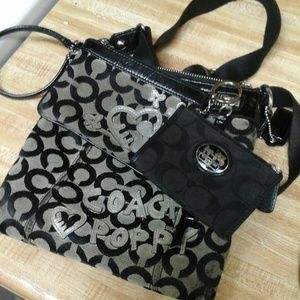 3 piece matching set Coach wallet clutch and purse