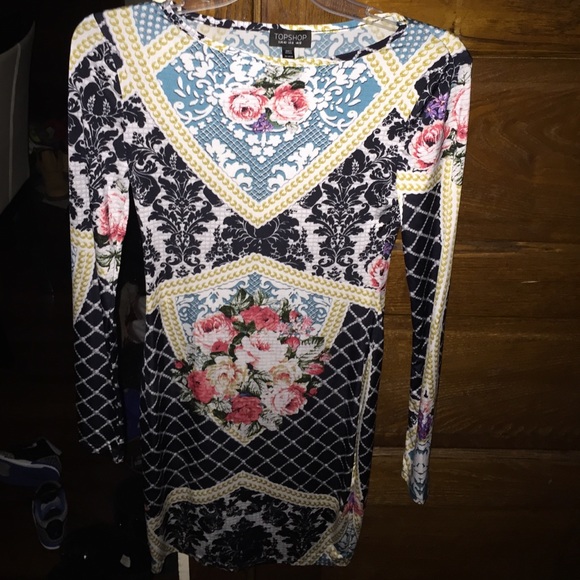 Printed bodycon dress