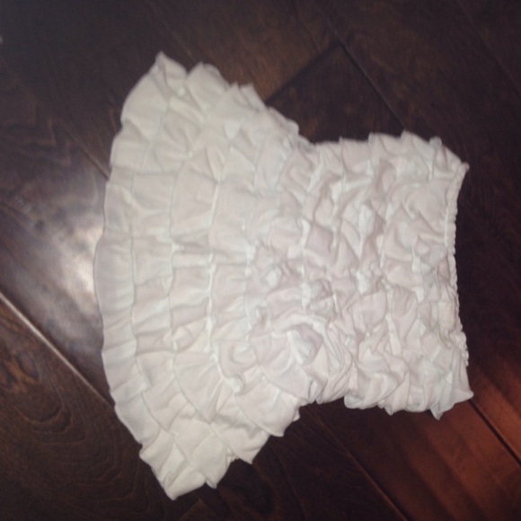 strapless hollister blouse