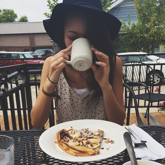 NORDSTROM // Black Tassel Adventurer Wide Brim Hat