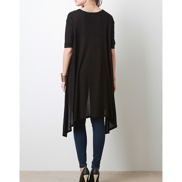 LOWEST 💜 "Angel" High Low Asymmetric Top - Picture 2 of 4