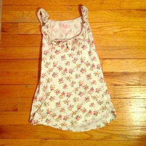 White floral tank top
