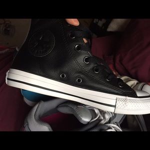 Leather converse