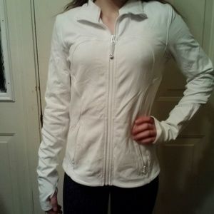 Lululemon white zip-up jacket