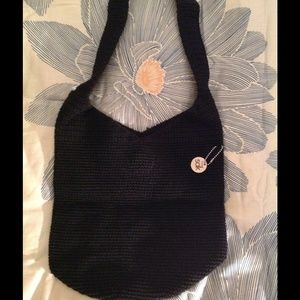 Black Crocheted Bag