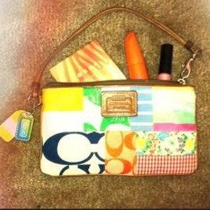 Coach Hamptons Weekend Patchwork Wristlet