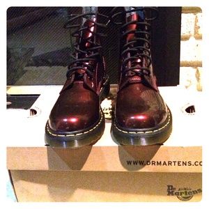Size 9 cherry red Dr. Martens
