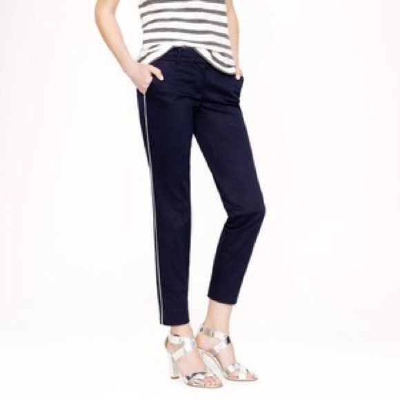 J. Crew Pants - NWT J.Crew Factory Navy Skimmer Pant Tuxedo Pant 6
