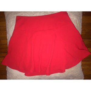 RED SKATER SKIRT