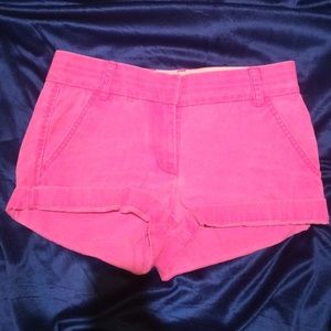 J. Crew Chino short. HOT PINK size 0