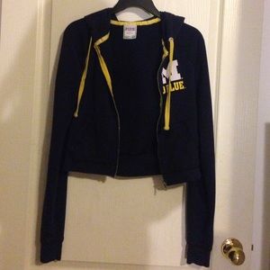 Victoria's Secret PINK UofM Cropped Hoodie