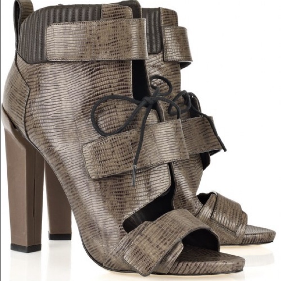 Alexander Wang Noemi Peep Toe Boots❤️