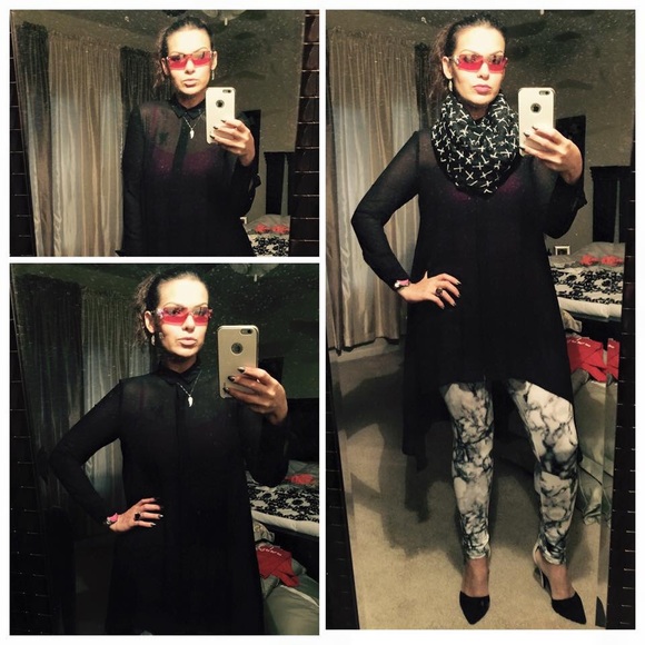 Abstract print leggings