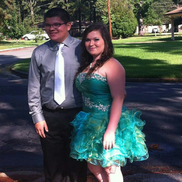 Green homecoming dress!